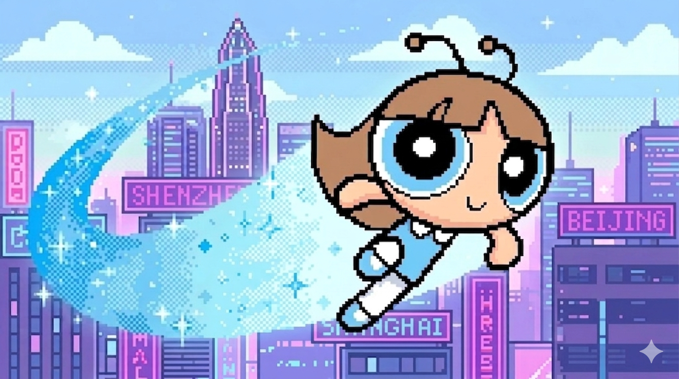 Elaine inspired pixel flyer poster